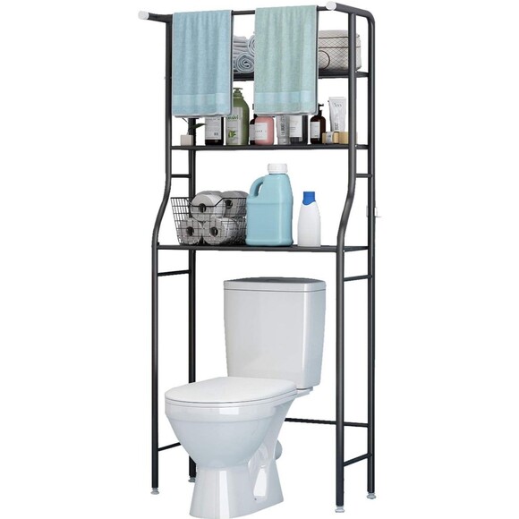 Bathroom Space Saver over the Toilet 3 Tier Storage Shelf Organizer Rack - Picture 1 of 7